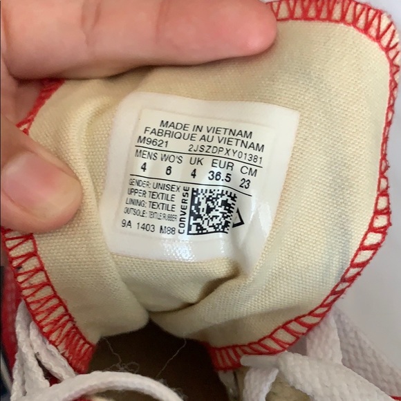 SOLD Red Converse - Picture 5 of 5